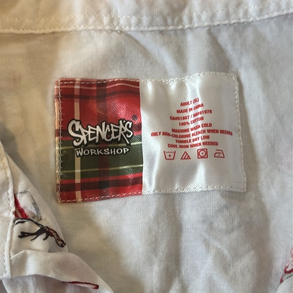 Spencer’s Deer Pong Party Button Down Shirt - Picture 3 of 4